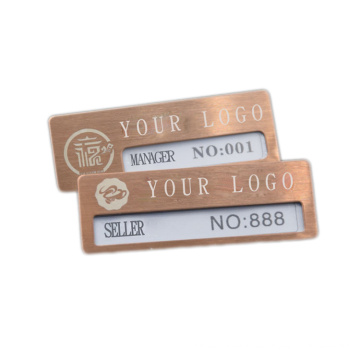 Professioneller Lieferant Personalisierte kundenspezifische gravierte Sheriff -Abzeichen -Revers -Stecknadeln mit Backing Card